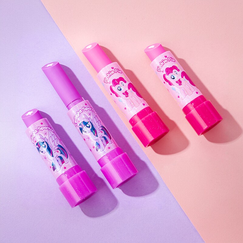 小马宝莉口红橡皮擦女孩用儿童奖品礼物旋转橡皮小学生创意文具
