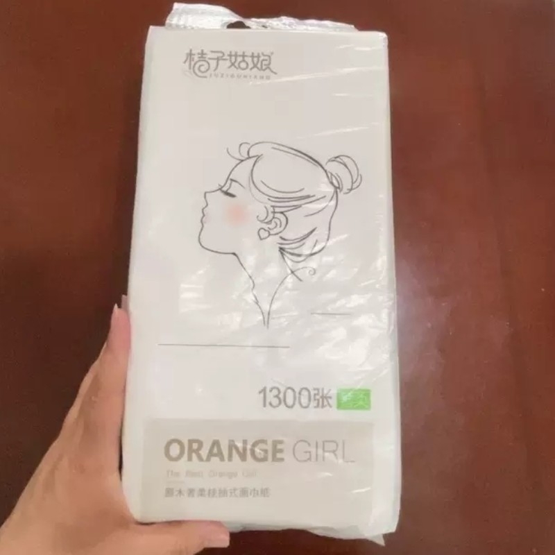 桔子姑娘悬挂式纸巾大包家用抽纸擦手面巾纸加厚办公室宿舍卫生纸