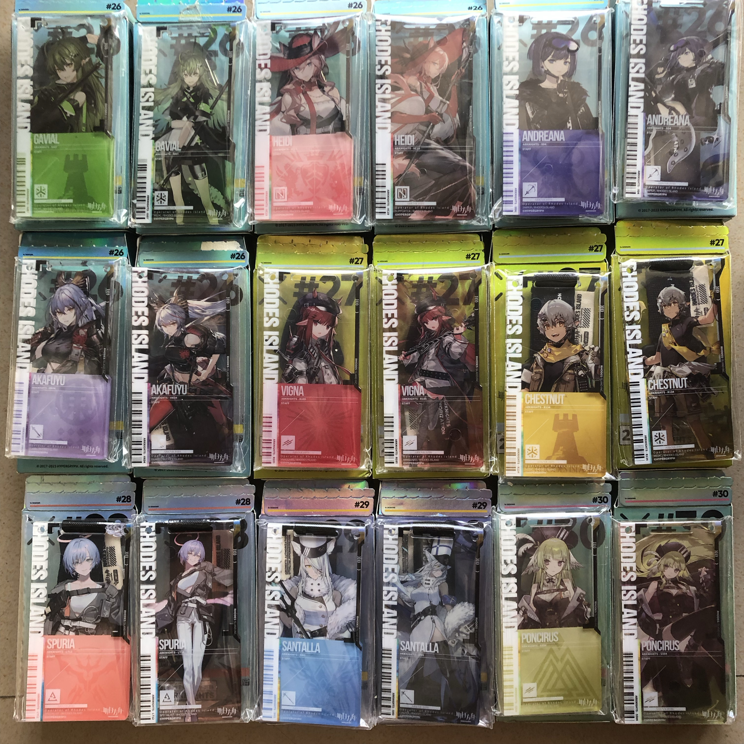 【20元內(nèi)單塊】明日方舟通行認(rèn)證③躍躍赤冬海蒂艾絲黛爾紅隼耶拉
