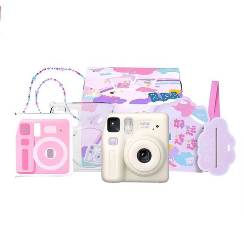 富士instax mini SE一次成像立拍立得相机minise云朵时光配件盒