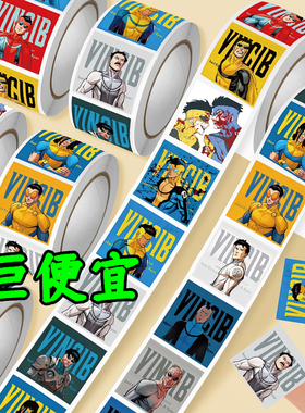 新款DC马克完全形态卷卷贴纸无敌少侠美漫周边极恶马克装饰DIY