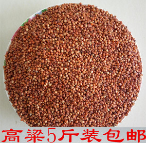 带皮红高粱酿酒高粱米鸟食鸽子饲料斑鸪鹦鹉仓鼠鸟粮鸽粮5斤包邮