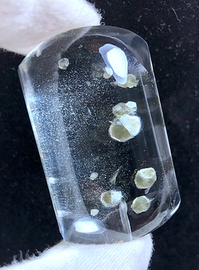 天然异象水晶奇石吊坠无事牌