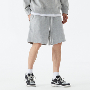 潮男裤 FOG同版 男380g针织卫裤 风运动纯棉五分嘻哈短裤 子 高街美式