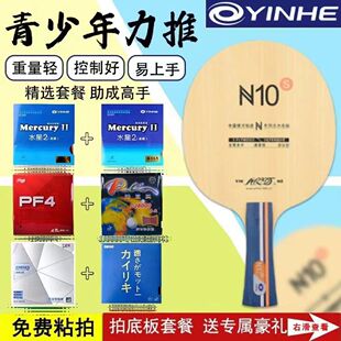 YINHE银河乒乓球拍N10纯木乒乓球拍底板横拍直拍训练底板正品
