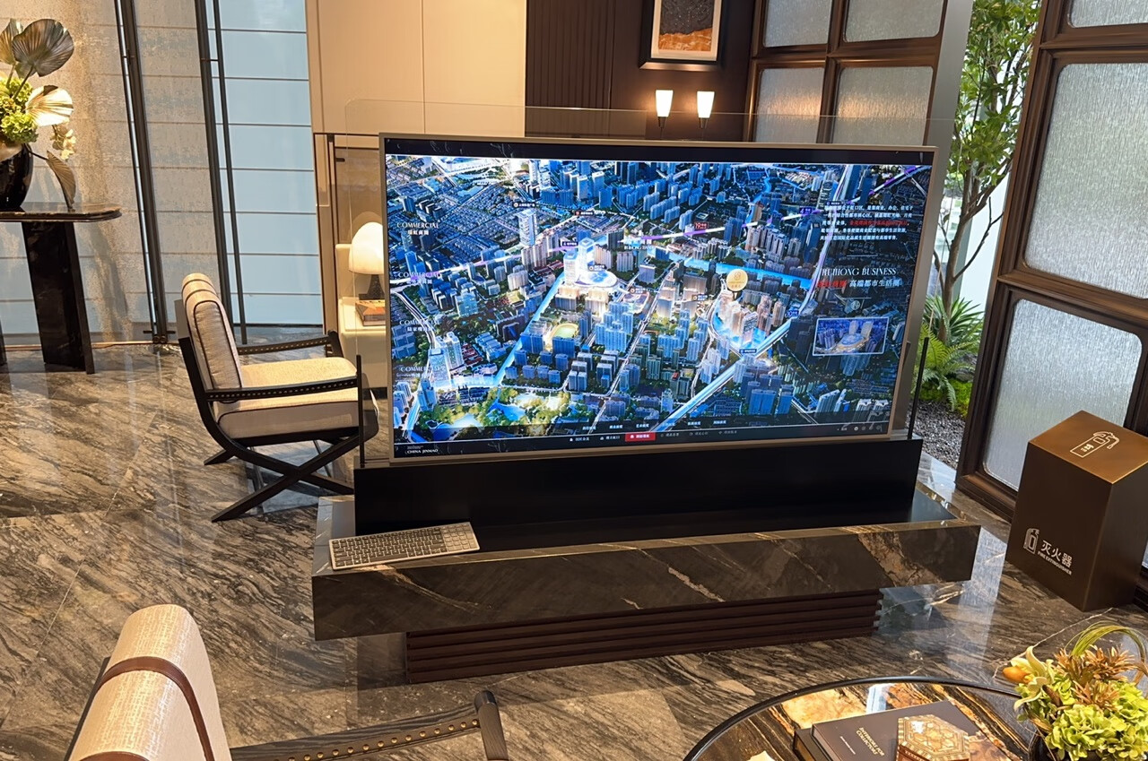 55寸65寸75寸液晶双面显示屏房地产商场展厅双面显示器可定制触摸