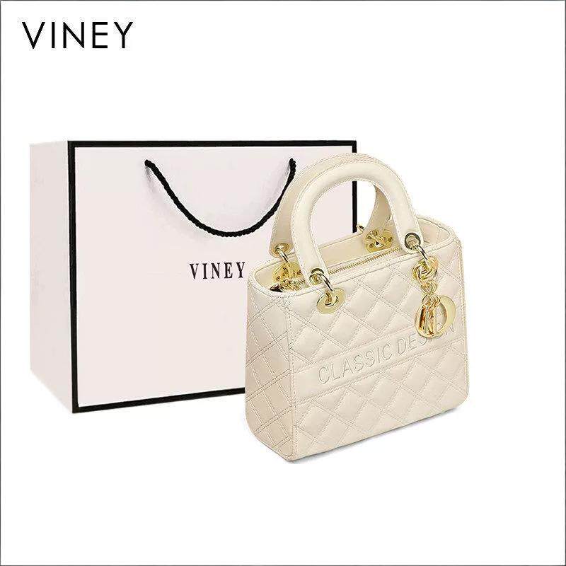 【孙雪宁同款】Viney包包2026新款女包戴妃包真皮高级感斜挎手提