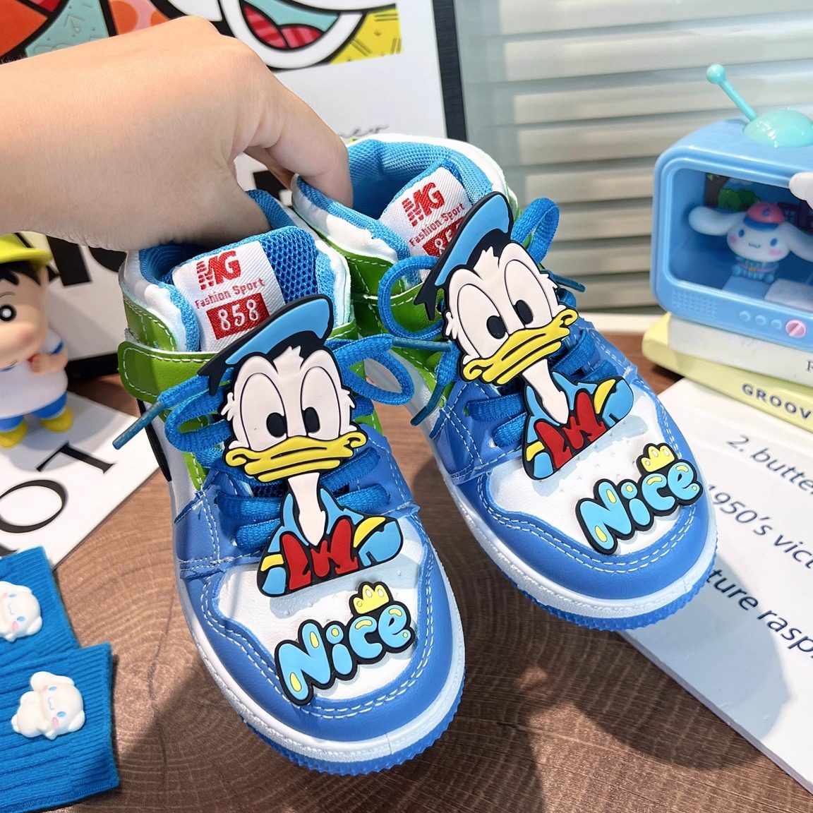 男童女童春秋款高帮板鞋2026新款小童女宝运动鞋春款小孩儿童鞋子