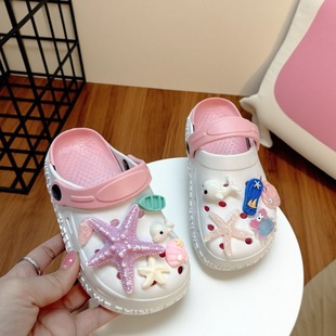 女童拖鞋2026新款外穿儿童户外洋气 女孩eva材质洞洞鞋防滑防臭女