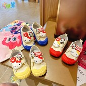 女孩宝宝入园鞋 2026新款 软底轻便布鞋 幼儿园儿童室内鞋 女童帆布鞋