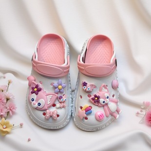 宝宝女童凉拖 女款 小朋友小孩拖鞋 女孩外穿防滑防臭儿童家居洞洞鞋