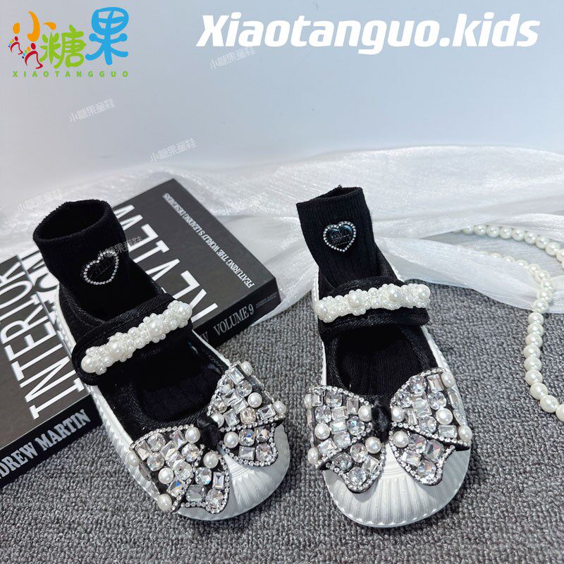 女宝玛丽珍帆布鞋女童鞋子2026款春季儿童黑色饼干鞋女孩浅口布鞋