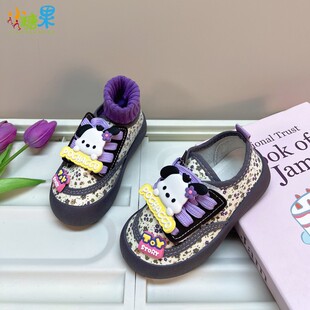 儿童帆布鞋女童软底不累脚上幼儿园小朋友室内鞋宝宝入园布鞋轻便