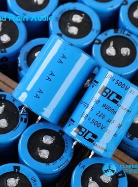 飞利浦VISHAY原装全新BC220UF500V胆机发烧音频电容 500V220UF