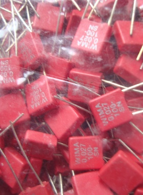 德国 WIMA 红威马 100V 0.027UF 音频偶合无极电容 27NF