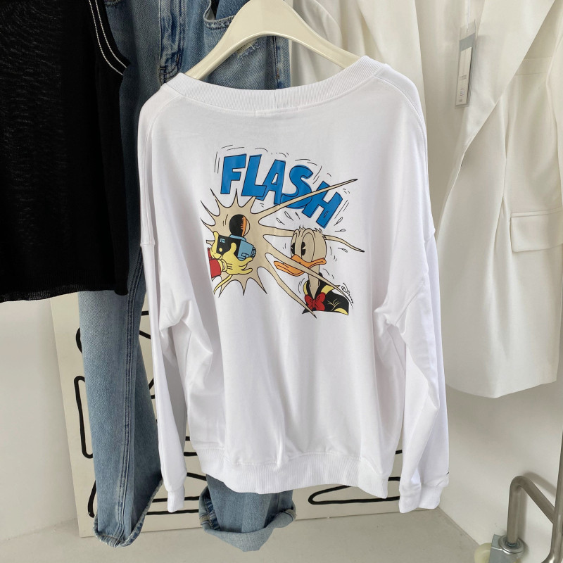 包邮！8007#百搭休闲质感毛圈减龄卡通图案卫衣外套开衫   0.43KG