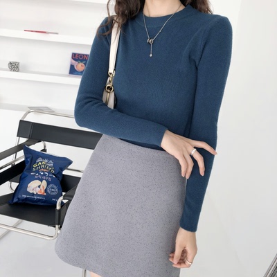 J3073#大厂品质好货~高腰背面拉链半身裙