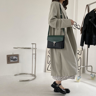 包邮 附腰带 2422 西装 0.94KG 韩系简约纯色气质女长款