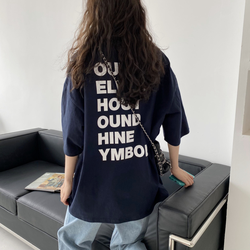 外贸惯声法则周边纯棉T恤