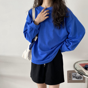 春季 2013 新品 薄款 大卫衣 宽松百搭中性运动风印花长袖 包邮