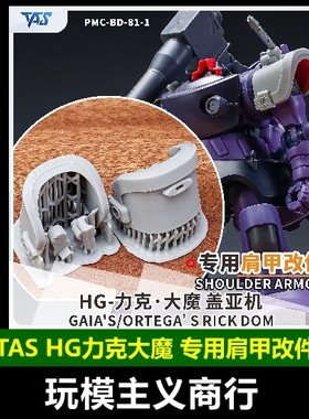 包邮 TAS沉迷者 HG力克大魔 盖亚机 3D改件 模肩甲喷口型改造补品