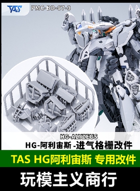 包邮 TAS 万代HG阿利宙斯 量产牛 进气栅改件 装甲 散热 脚掌改件