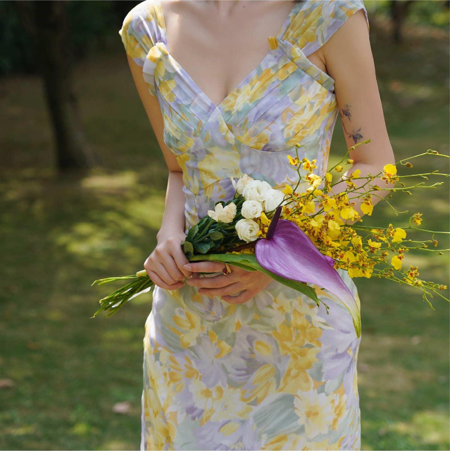 sibleu雪纺法式小众设计连衣裙