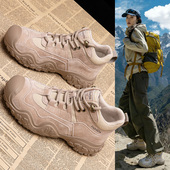 加绒防滑防水徒步鞋 真皮户外徒步登山鞋 女2026新款 女士厚底透气女