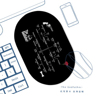 教父家族成员表鼠标垫定制