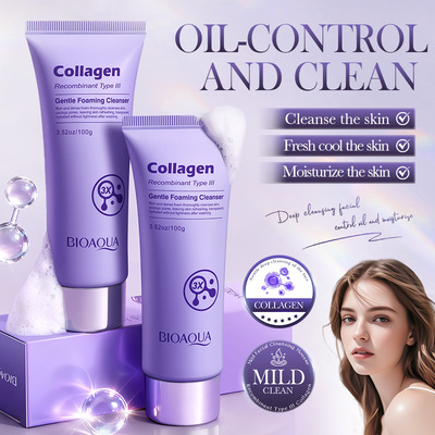 Full BIOAOUA Recombinant Type III Collagen Mild foam Facial