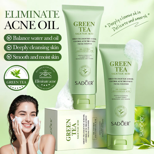 SADOER Green Tea Salicylic Acid Oil Control Acne Cleansing