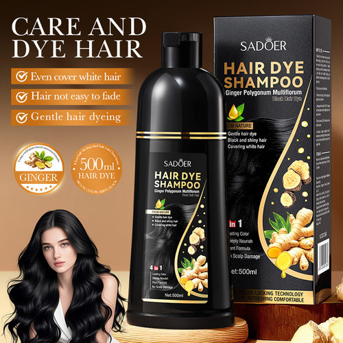 Full SADOER Ginger Ginseng Polygonum multiflorum Hair Stain