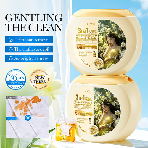 Full SADOER Small Orchid Fragrance 4D Clean Laundry Gel Bea