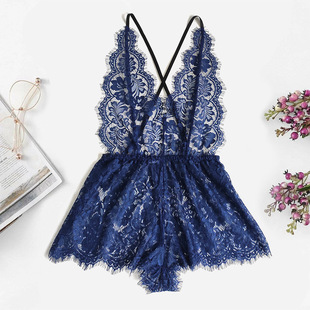 Lace lingerie One pajamas skirt erotic suspender piece sexy