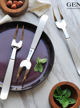 分餐2齿土豆叉大肉叉/北欧瑞典G rejka西餐BBQ服务叉serving fork