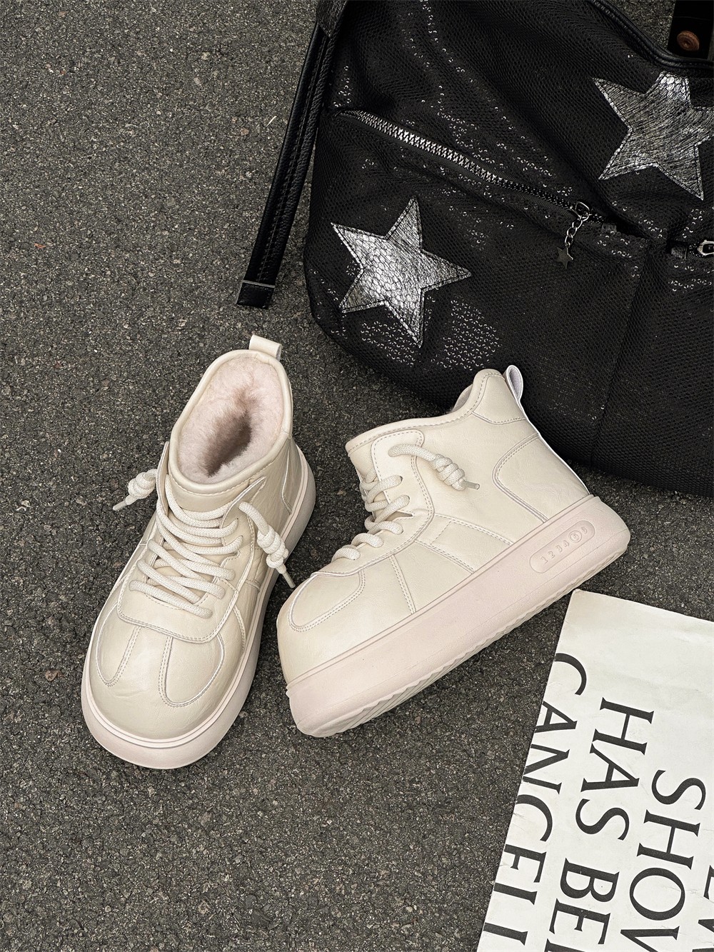 2025新款厚底雪地靴女冬季新款加绒加厚棉靴面包鞋韩版百搭雪地棉