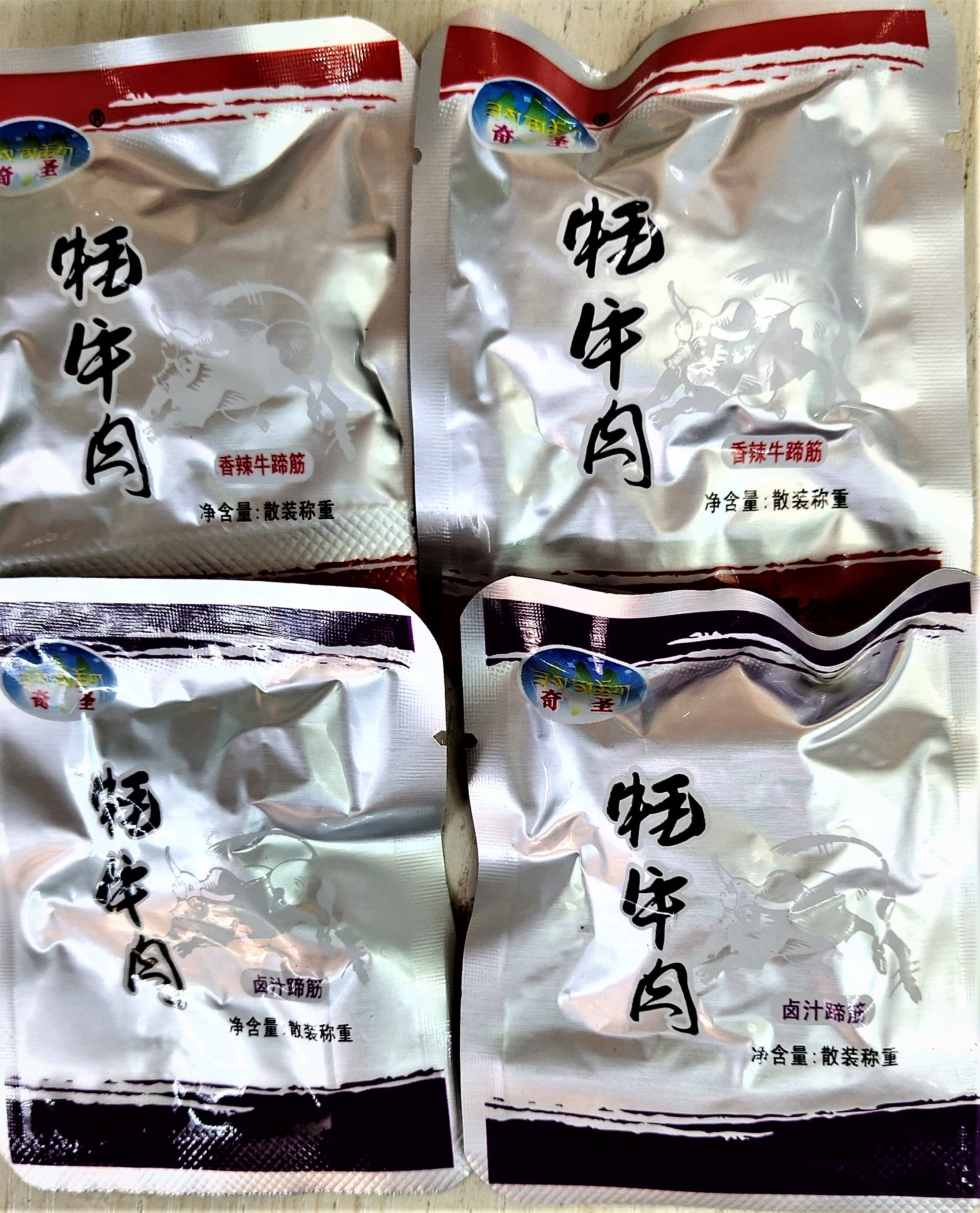 西藏特产奇圣牦牛蹄筋香辣五香牦牛肉干卤汁牦牛蹄筋零食一斤包邮