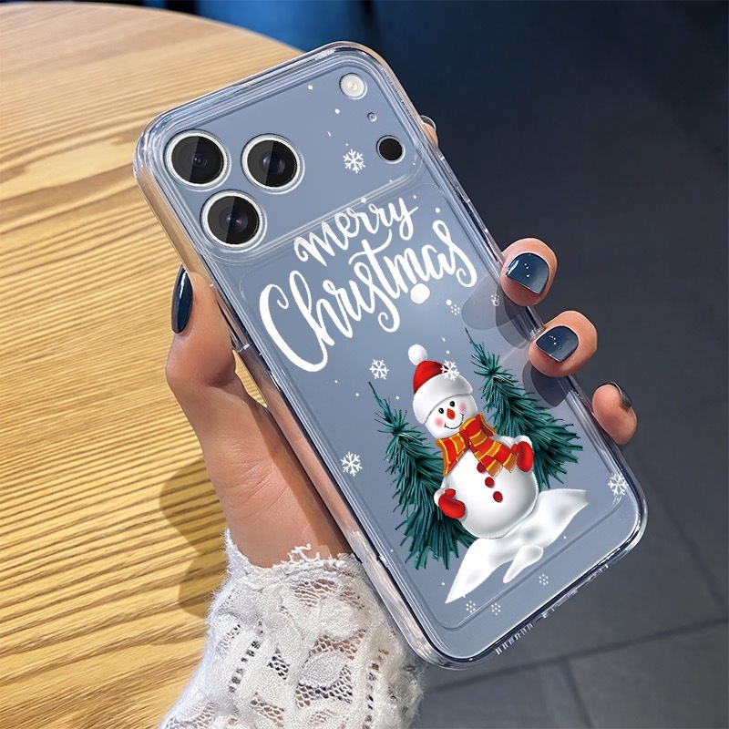 2025圣诞老人适用苹果17PROMAX手机壳iPhone16简约15PROMAX硅胶14