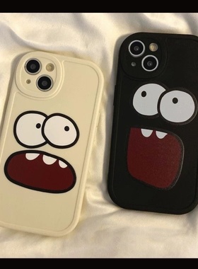 2025搞怪龅牙表情适用于iPhone14/13promax苹果12手机壳11硅胶xs