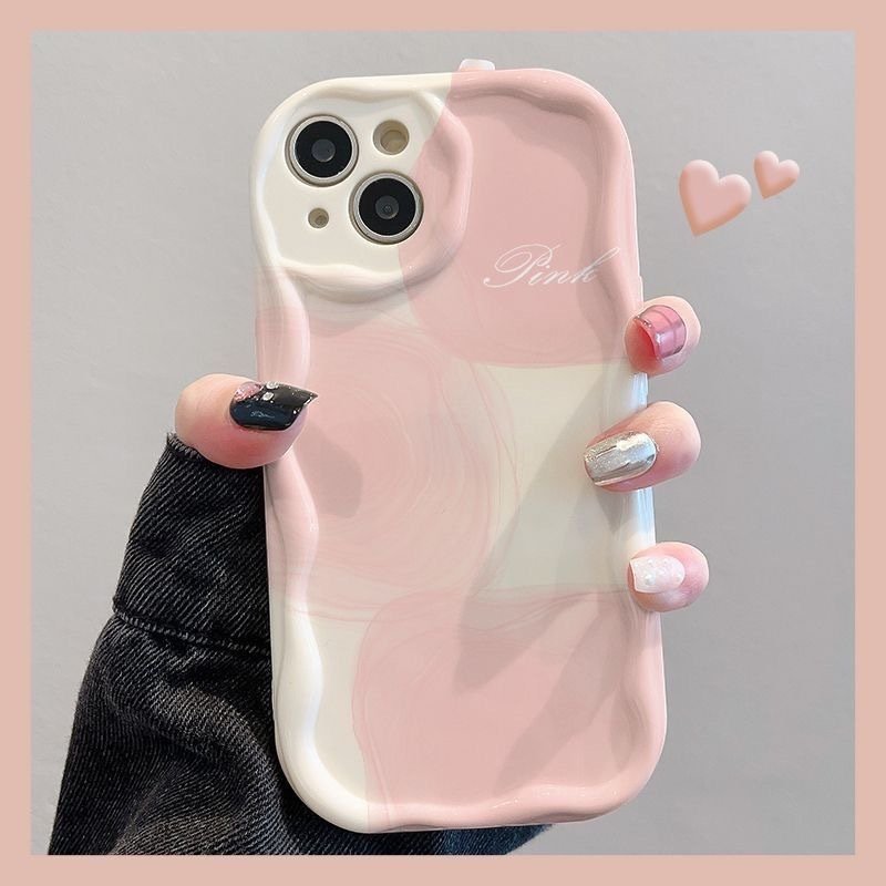 2025晕染水墨适用苹果15手机壳IP14/16promax透明11/12波浪纹13/