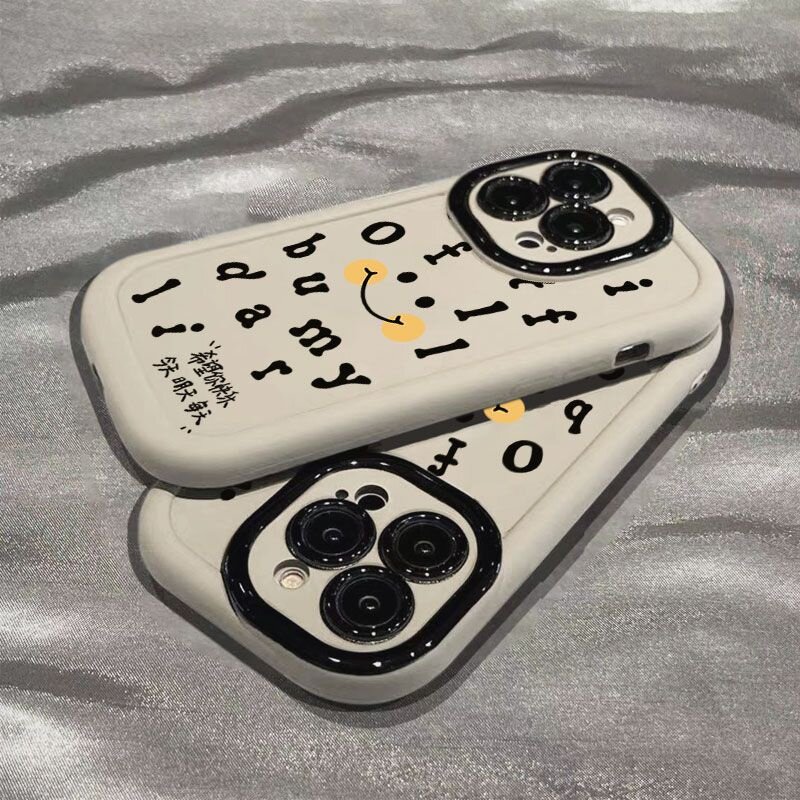 2025希望你快乐微笑适用于iPhone15promax手机壳苹果14Plus新款泡