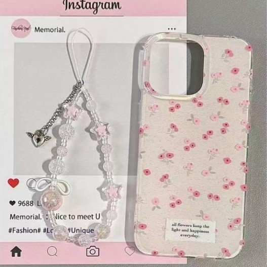 2025imd大孔小碎花适用iPhone14苹果手机壳13promaxR/78plus/11/