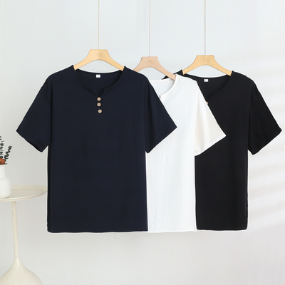 2025夏季新款棉绸短袖T恤