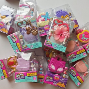外贸出口Shopkins购物精灵 秘密锁小盒子摆件 小挂件女孩玩具