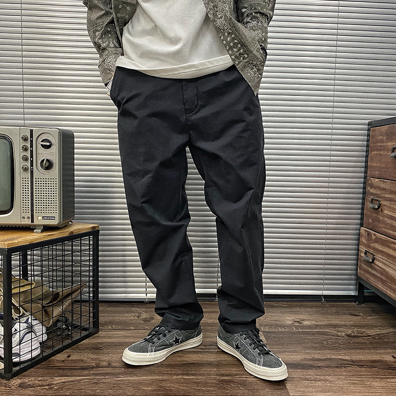 石头透气潮流男士免烫休闲长裤