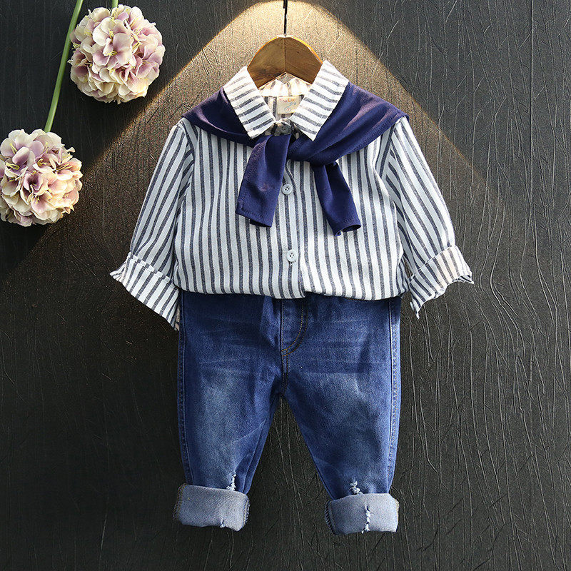 Chemise garcon à manche longue - Ref 2074068 Image 1