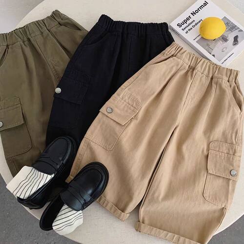 男童裤子秋季款工装裤