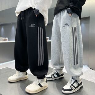 儿童春秋裤子男童春款2026新款运动春秋装中大童男孩休闲卫裤长裤