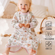 儿童睡袍睡衣宝宝纯棉长袖 睡裙家居空调服 睡袋防踢被婴儿春夏新款