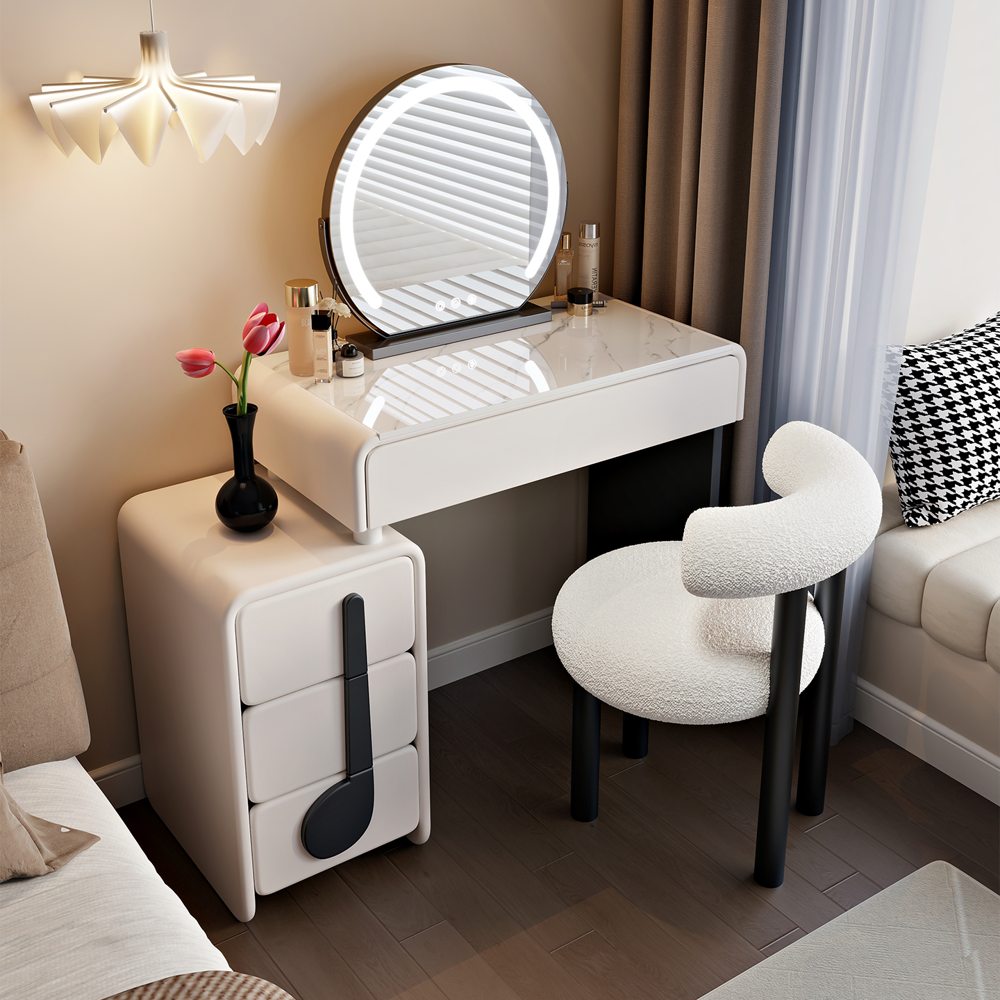 2025新款梳妆台卧室现代简约